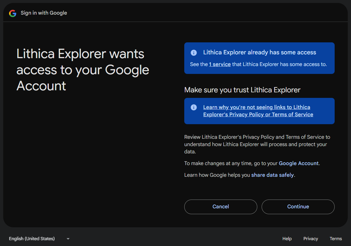 Authorize read-only Google Drive access