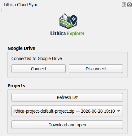 Download and open a Lithica project