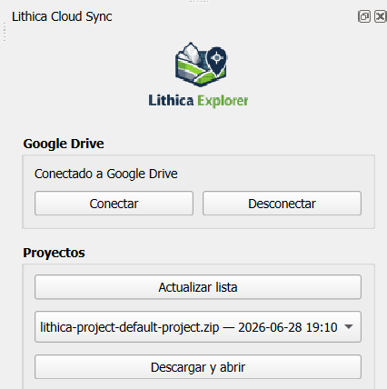 Descargar y abrir un proyecto Lithica
